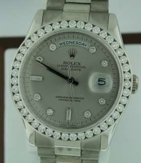 Rolex 2001 President 18k Gold Diamond $42,400 Men Watch  