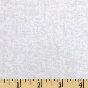  44 Wide Cream N Sugar Vines Tonal White Fabric By The 