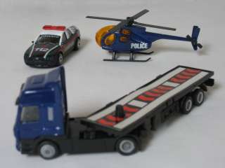 Italy Police Carabinieri, Helicopter & Trailer Flatbed  