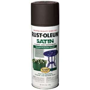  Rust Oleum 7777830 Satin Enamels Spray, Black, 12 Ounce 