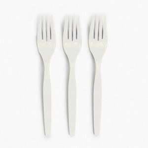  White Party Forks   Tableware & Cutlery & Utensils 