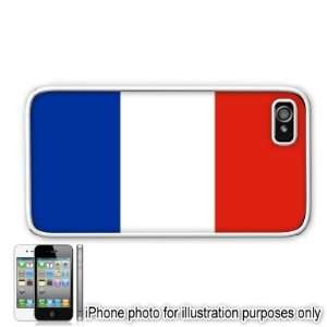   France French Flag Apple Iphone 4 4s Case Cover White 