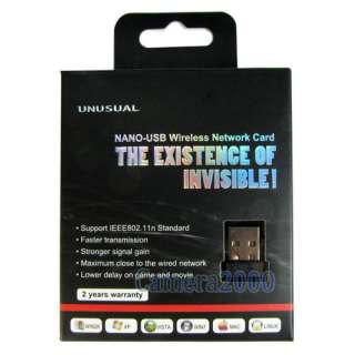 Mini Wireless N 802.11n/g WiFi USB Network Card Adapter  