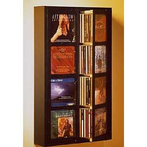   CD Wall Rack for 48 CDs   Hand Crafted in Birch in black  Players