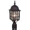 NEW 1 Light Mission Outdoor Wall Lamp Lighting Fixture, Black, Clear 
