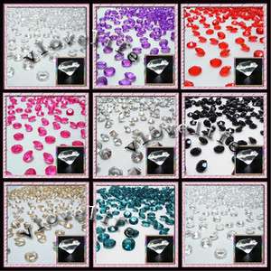 1000PCS 4ct 10mm Diamond Table Confetti Decoration Wedding Party 