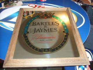 Bartles & Jaymes Vintage Wine Cooler Ad Mirror Framed  