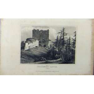  Keep Guildford Castle C1848 Surrey Dugdales Old Print 