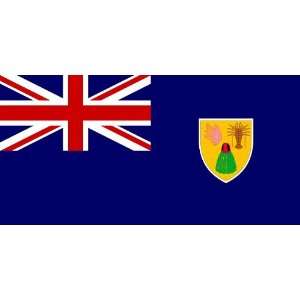  Turks And Caicos Islands Flag 6 inch x 4 inch Window Cling 