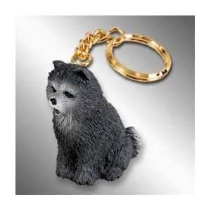  Chow Chow Dog Keychain   Blue