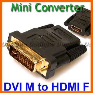   Female M F DVI I 24+5 Pin Adapter Plug Converter for 1080P HDTV  
