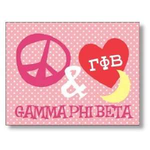 Gamma Phi Beta Peace Folded Note
