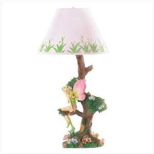  FAIRY TREE TABLE TOP DESK LAMP FABRIC SHADE TABLETOP