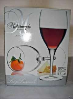 NEW Set/4 Luigi Bormioli Michelangelo 16.25oz Goblets Glasses Wine NIB 