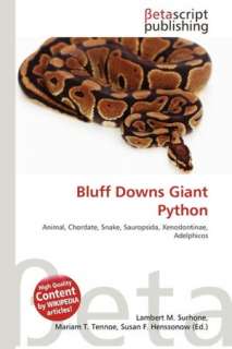   Bluff Downs Giant Python by Lambert M. Surhone 