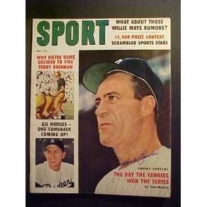  Hank Bauer New York Yankees Autographed May 1959 Sport 