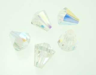 Genuine Swarovski Crystal AB 5400 Cone 6mm Beads  