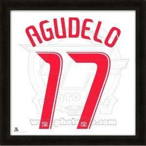  Juan Agudelo New York Red Bulls 20x20 Framed Uniframe 