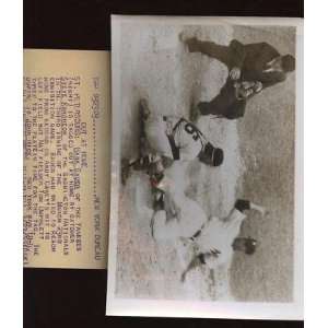  Original 1955 Hank Bauer New York Yankees Sliding Home 