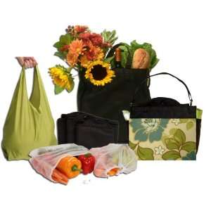  Reusable Bag CarryAll Tote Earthy Floral
