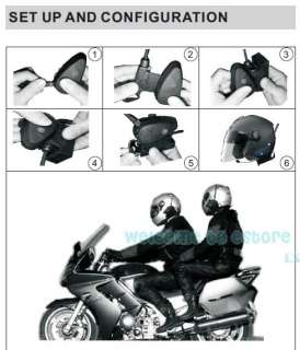 2x 1.5KM Interphone Motorcycle Motorbike helmet Intercom Headset FM 