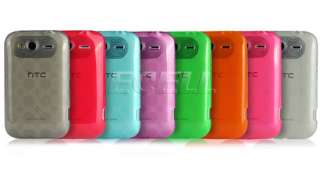 GREEN SILICRYLIC RUBBER GEL CASE FOR HTC WILDFIRE S  