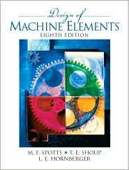 Design of Machine Elements, (0130489891), Merhyle F. Spotts, Textbooks 
