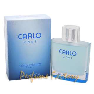 CARLO COOL * CARLO CORINTO * 3.4 EDT MEN 3.3 OZ * nib  