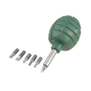  Plastic Grenade Shape 6 in 1 Torx Phillips Bit Screwdriver 