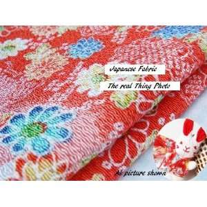 japanese collection+kimono brocade chirimen+ japanese fabric+japan 