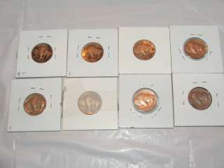 Lot of 8 Buffalo Nickels 1916 1936  