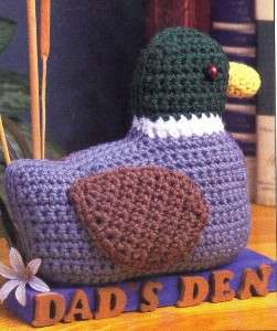 64M Crocheted Duck Mounted on Base Decor CROCHET PATTERN  
