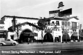 1930S BROWN DERBY RESTAURANT HOLLYWOOD CA PHOTO   CAFE  