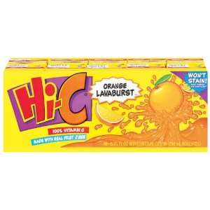 Hi C Orange Lavaburst Juice Box 10 ct   4 pack  Grocery 