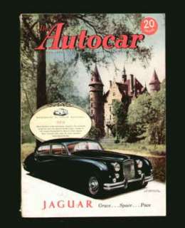The Autocar Magazine 1955 Jaguar Mark VII + Morris Isis  