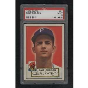  1952 Topps 87 Dale Coogan PSA MINT 9 Sports Collectibles