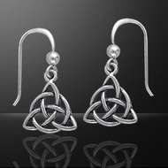 Triquetra Earrings   Sterling Silver ~Hook  