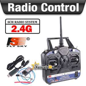 FS CT6B 2.4G 6CH Transmitter Rec​eiver for RC Helicopter Plane 