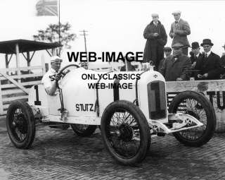 1915 INDY 500 STUTZ RACING MOTOR CAR HOWDY WILCOX PHOTO  