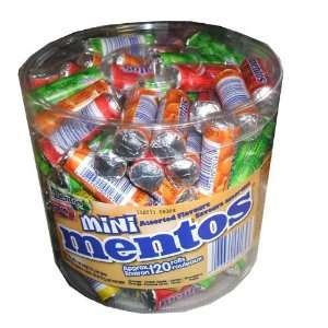 Mini mentos Assorted Flavors 120 Roll Value Container  