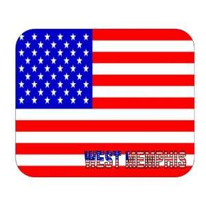  US Flag   West Memphis, Arkansas (AR) Mouse Pad 