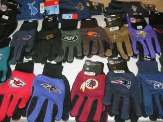   NFL Team Logo Knit Beanie Hat & Gloves Available All NFL Team  