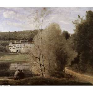  Hand Made Oil Reproduction   Jean Baptiste Corot   32 x 28 