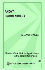 Anova, (0803942575), Ellen R. Girden, Textbooks   