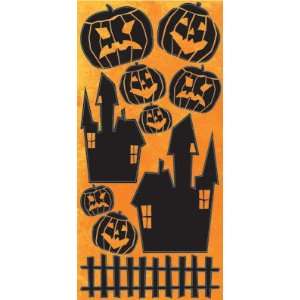  Scare Tactics Halloween Pumpkins and Houses Cardstock 