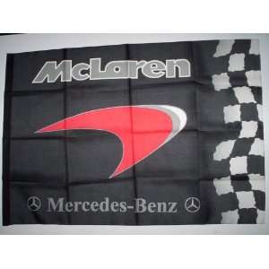  MCLAREN MERCEDES 5x3 Feet Cloth Textile Fabric Poster 