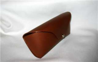 Ralph Lauren Brown Leather Sunglass Eyeglass Case NWOT  