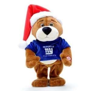 New York Giants NFL Animated Dancing Holiday Bear (Quantity of 1)