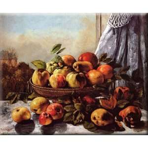    Fruit 30x25 Streched Canvas Art by Courbet, Gustave