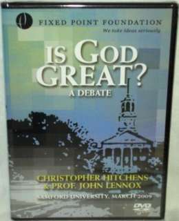 Is God Great? Debate Christopher Hitchens & Lennox DVD 897885002102 